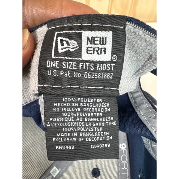 Seattle Seahawks New Era 9Forty NFL Hat Navy Adjustable - Picture 7 of 8